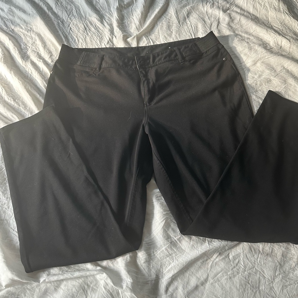 Simply Vera Wang black jersey knit pants